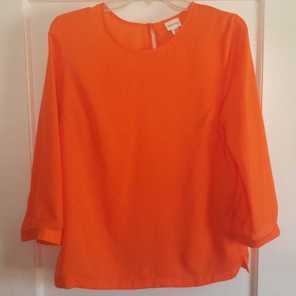 Orange blouse